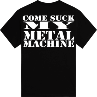 Primo Victoria - Come suck my metal machine Sabaton t-shirt backside