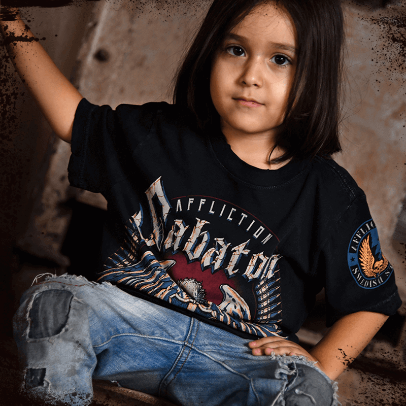 Sabaton Heroes By Affliction Kids T-shirt Model