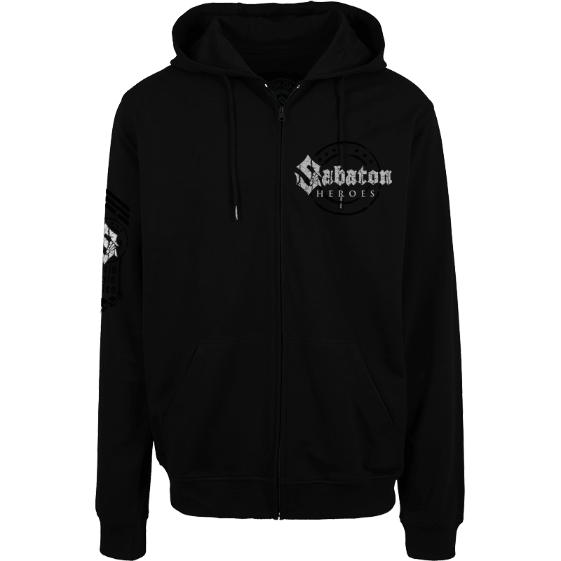 Swedish war machine Sabaton zip hoodie frontside