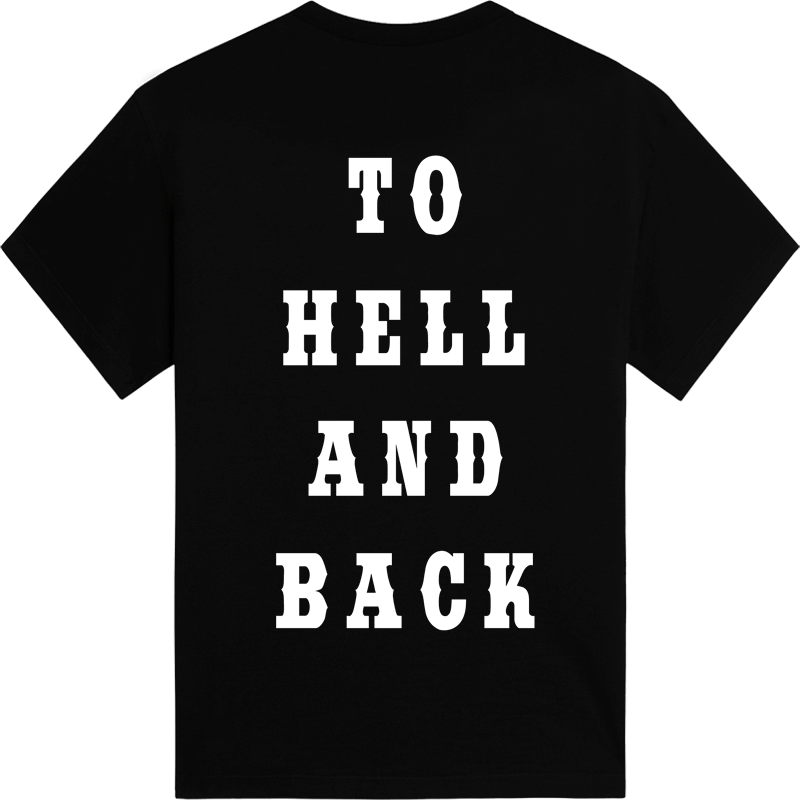 To hell and back Sabaton tshirt backside