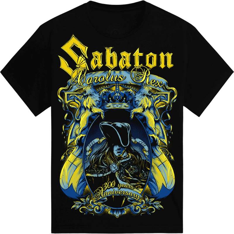 Carolus Rex 300 Years Anniversary Sabaton T-shirt Frontside