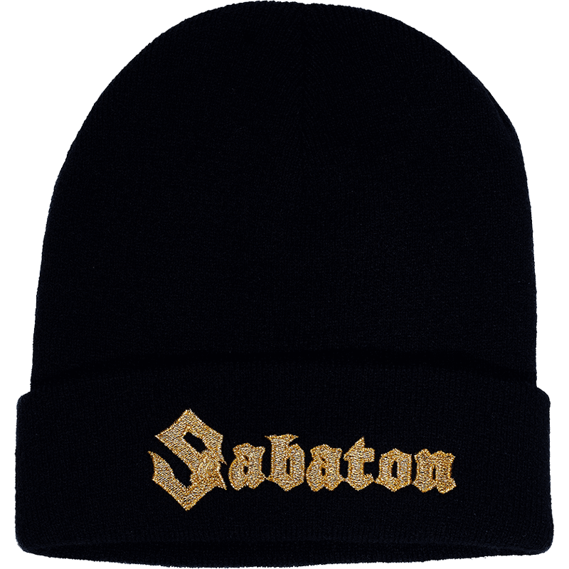Sabaton gold logo cuffed beanie