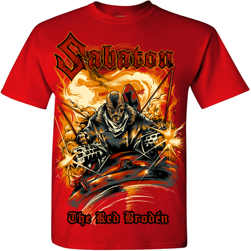 The Red Broden Sabaton T-shirt Frontside