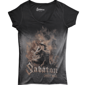 The Great War Sabaton T-shirt Women Vintage Collection Frontside