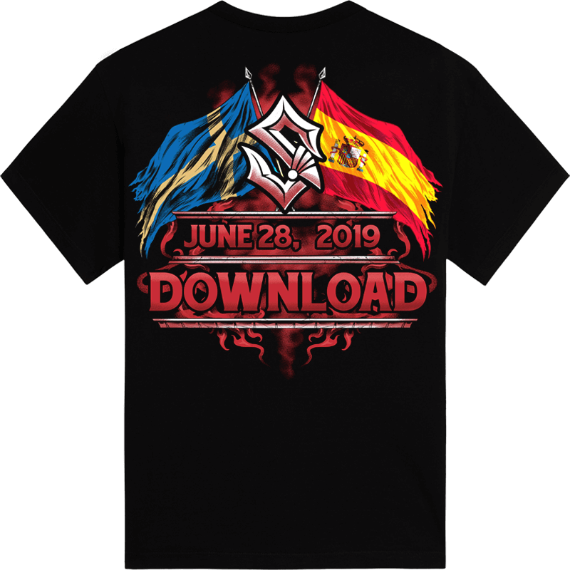 Download Festival Sabaton Exclusive T-shirt Backside