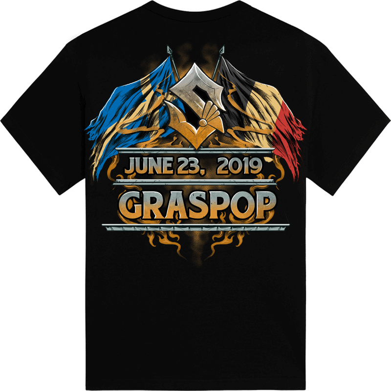 Graspop Festival Sabaton Exclusive Tshirt Backside