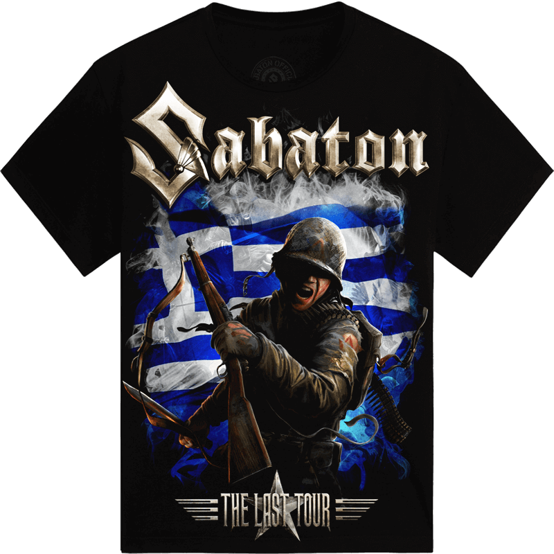 Rockwave Athens 2018 Sabaton Exclusive T-shirt Frontside