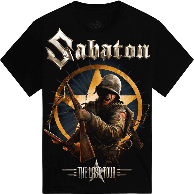 The Last European Tour 2017 Sabaton T-shirt Frontside