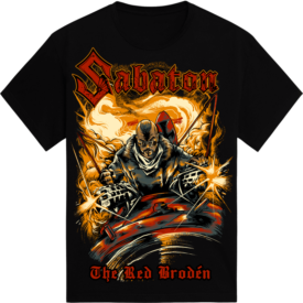 The Red Broden Black Sabaton T-shirt Frontside