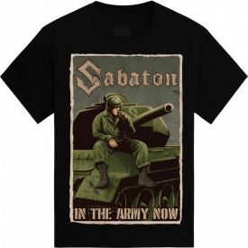 In the Army Now Sabaton T-shirt frontside