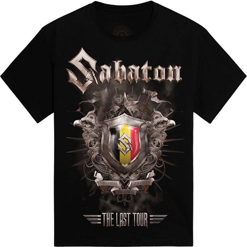 Antwerp - Belgium The Last Stand Tour 2017 Sabaton Exclusive T-shirt Frontside