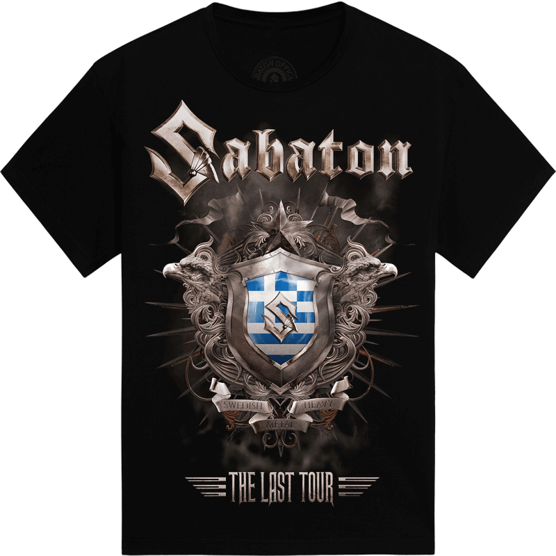 Athens - Greece The Last Stand Tour 2017 Sabaton Exclusive T-shirt Frontside