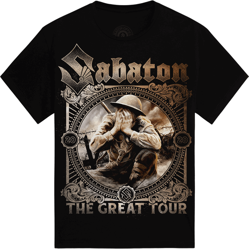 Crying Soldier The Great EU Tour 2020 Sabaton T-shirt Frontside