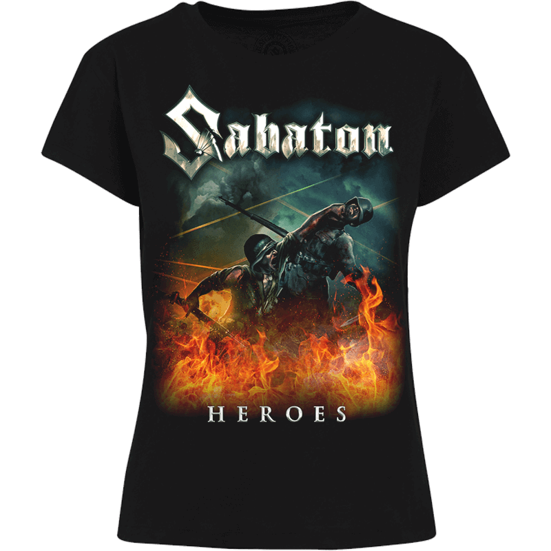 Heroes on European Tour 2014-2015 Sabaton T-shirt Women Frontside
