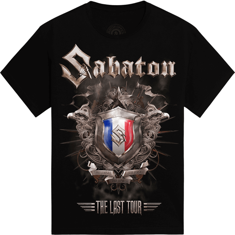 Lille - France The Last Stand Tour 2017 Sabaton Exclusive T-shirt Frontside