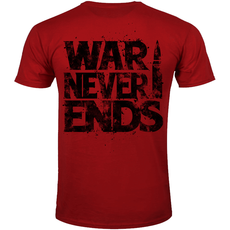 The War Never Ends Sabaton T-shirt Backside