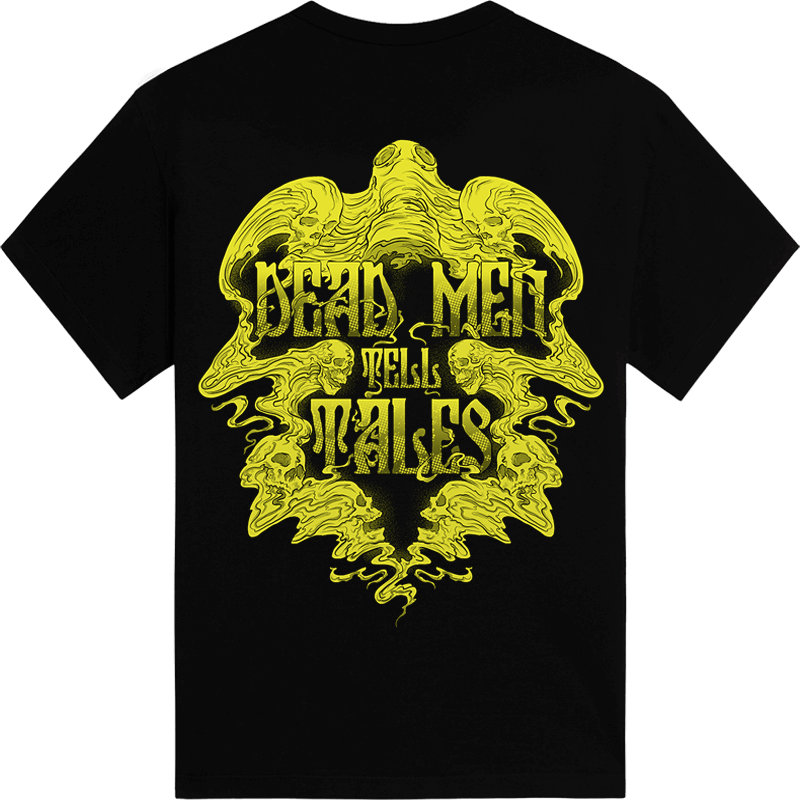 The Attack Of The Dead Men ft. RADIO TAPOK Limited T-shirt Backside