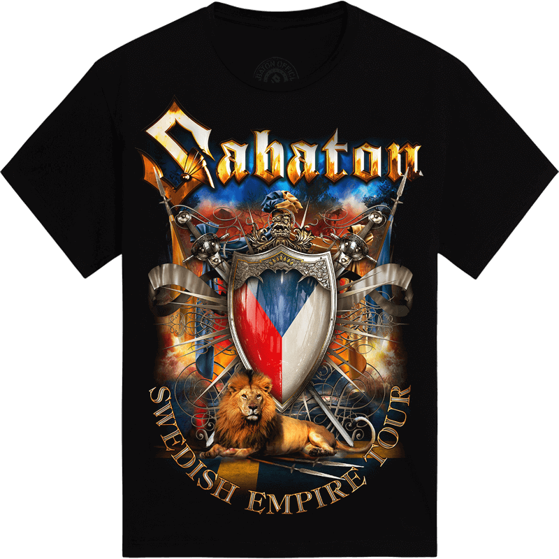 Jeste jedno pivo Swedish Empire Live Tpur 2013 in Czech Sabaton T-shirt Frontside