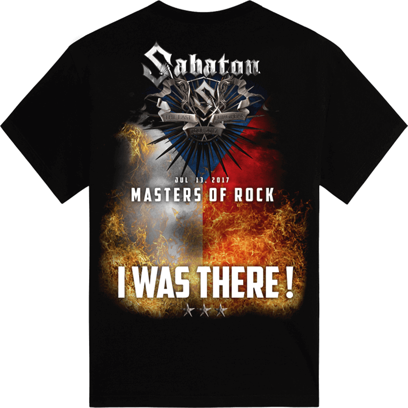 Masters of Rock The Last Tour 2017 Sabaton T-shirt Backside