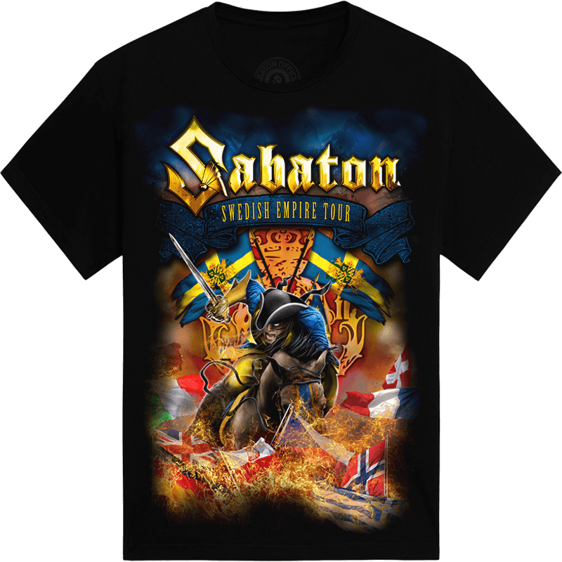 Swedish Empire Tour Europe 2012-2013 Sabaton T-shirt Frontside