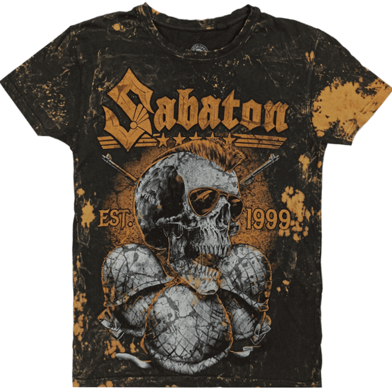 Metal Warriors Sabaton Vintage T-shirt Frontside
