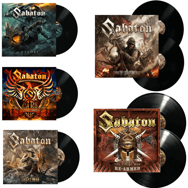 Sabaton 5 Vinyls LP Bundle