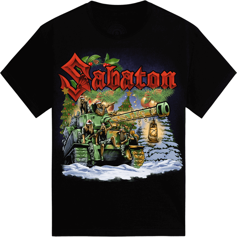 X-mas Presents are Heavy Exclusive Sabaton T-shirt Frontside