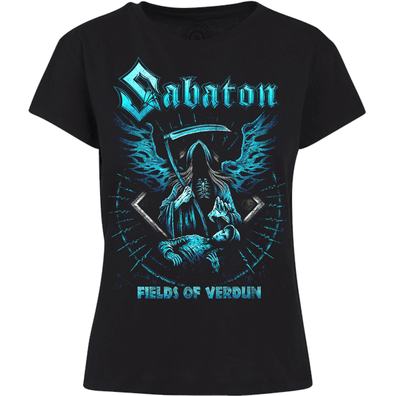 Fields Of Verdun Sabaton T-shirt Women Frontside