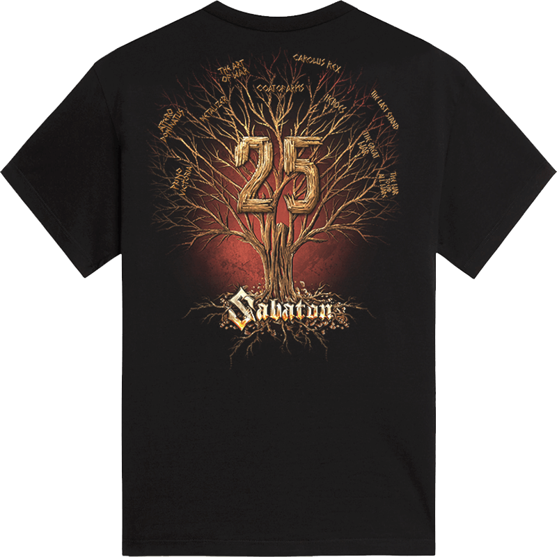 25th Anniversary T-shirt T21423 back